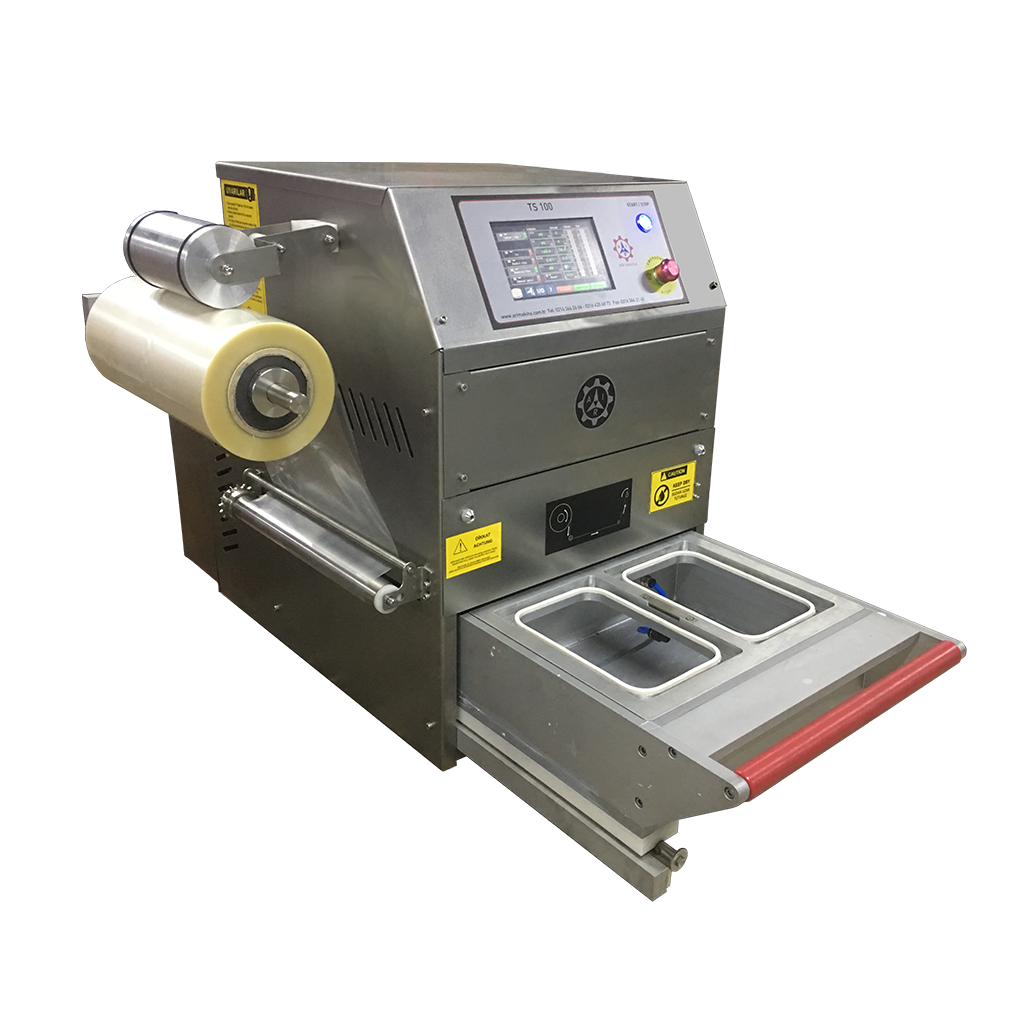 TS 100 Yarı Otomatik Tabak Kapatma Makinası