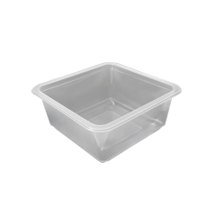 110x110 H:45 Şeffaf Yemek Kabı