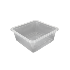 110x110 H:45 Şeffaf Yemek Kabı