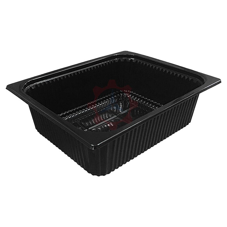 325x265 H:100 Yemek Kabı Siyah - 240 Adet
