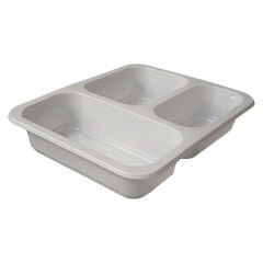 227x178 H:37 3 Bölmeli Yemek Kabı