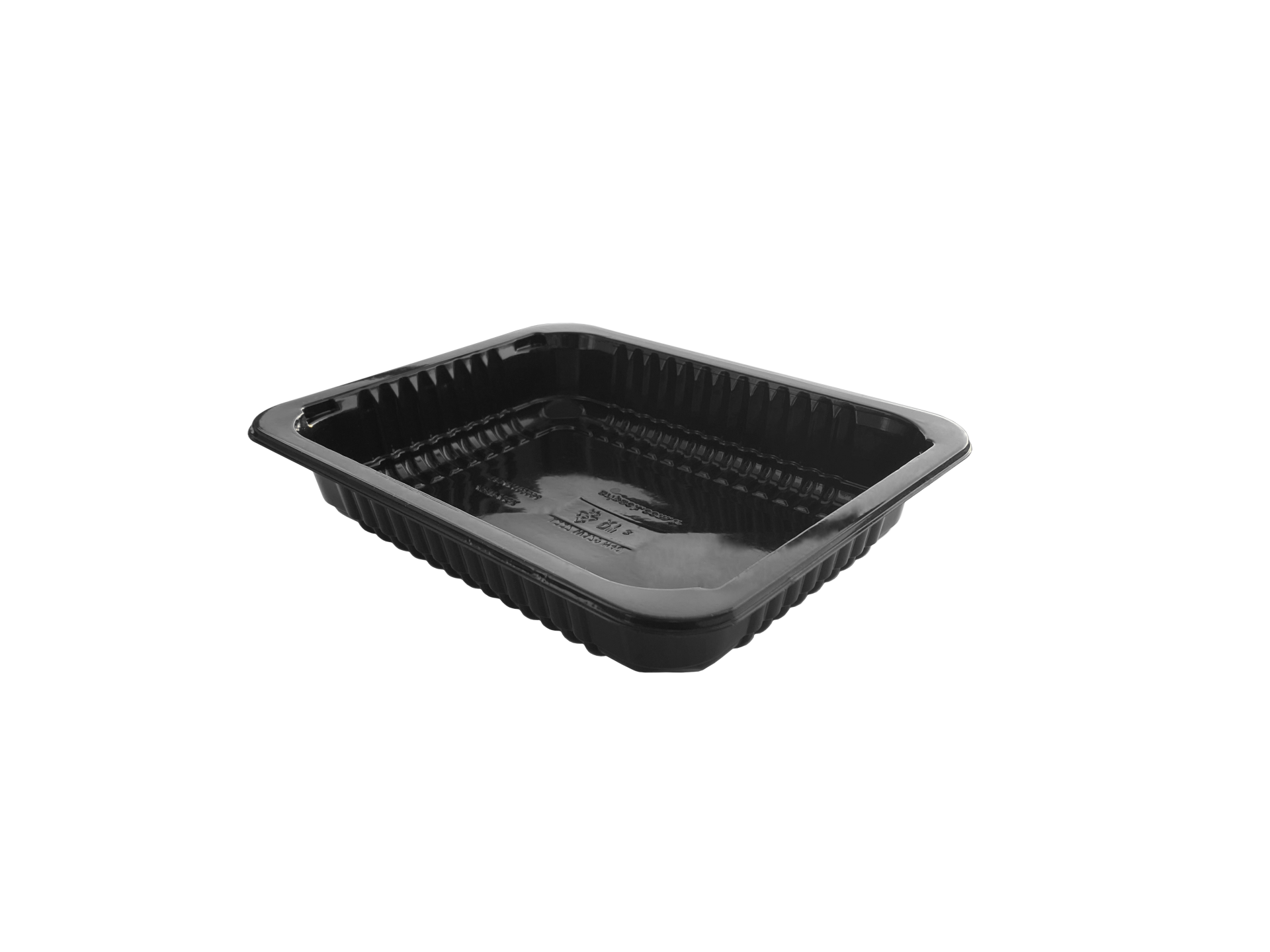 227x178 H:60 Yemek Kabı 600 Adet - Siyah