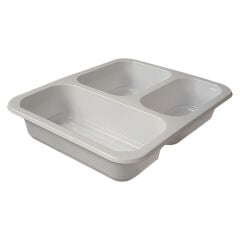 227x178 H:37 3 Bölmeli Yemek Kabı 24 gram