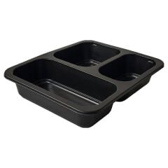 227x178 H:37 3 Bölmeli Yemek Kabı 24 gram